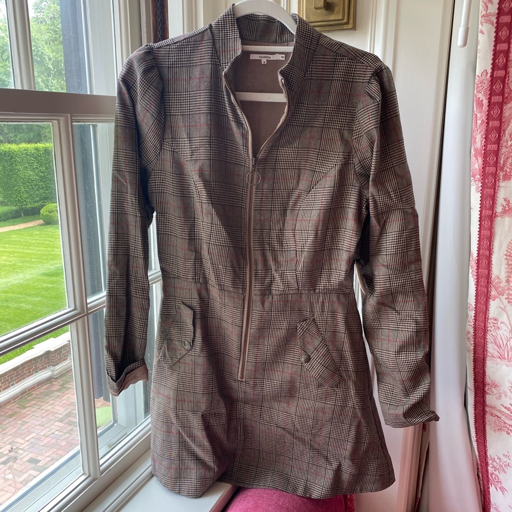 Tularosa plaid A-line dress (NWT)
